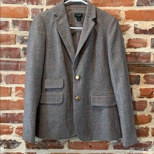 Jcrew Plaid Houndstooth Blazer - Size 2